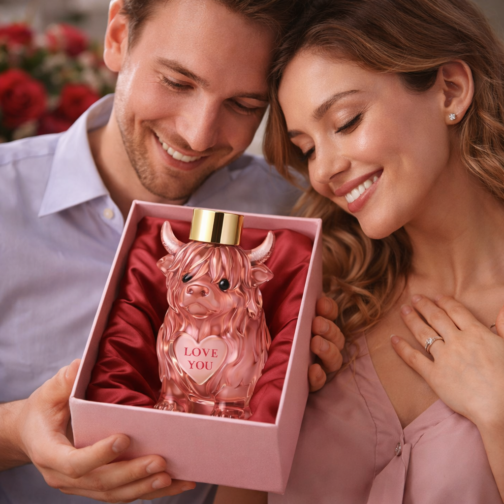 Valentine's Day gift,Highland Romance Perfume Bottle,Highland Cow Perfume Bottle