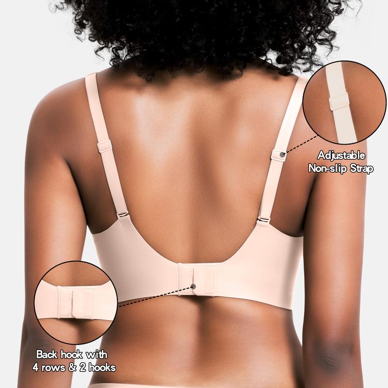 Jelly Comfortable Wireless Push Up Bras